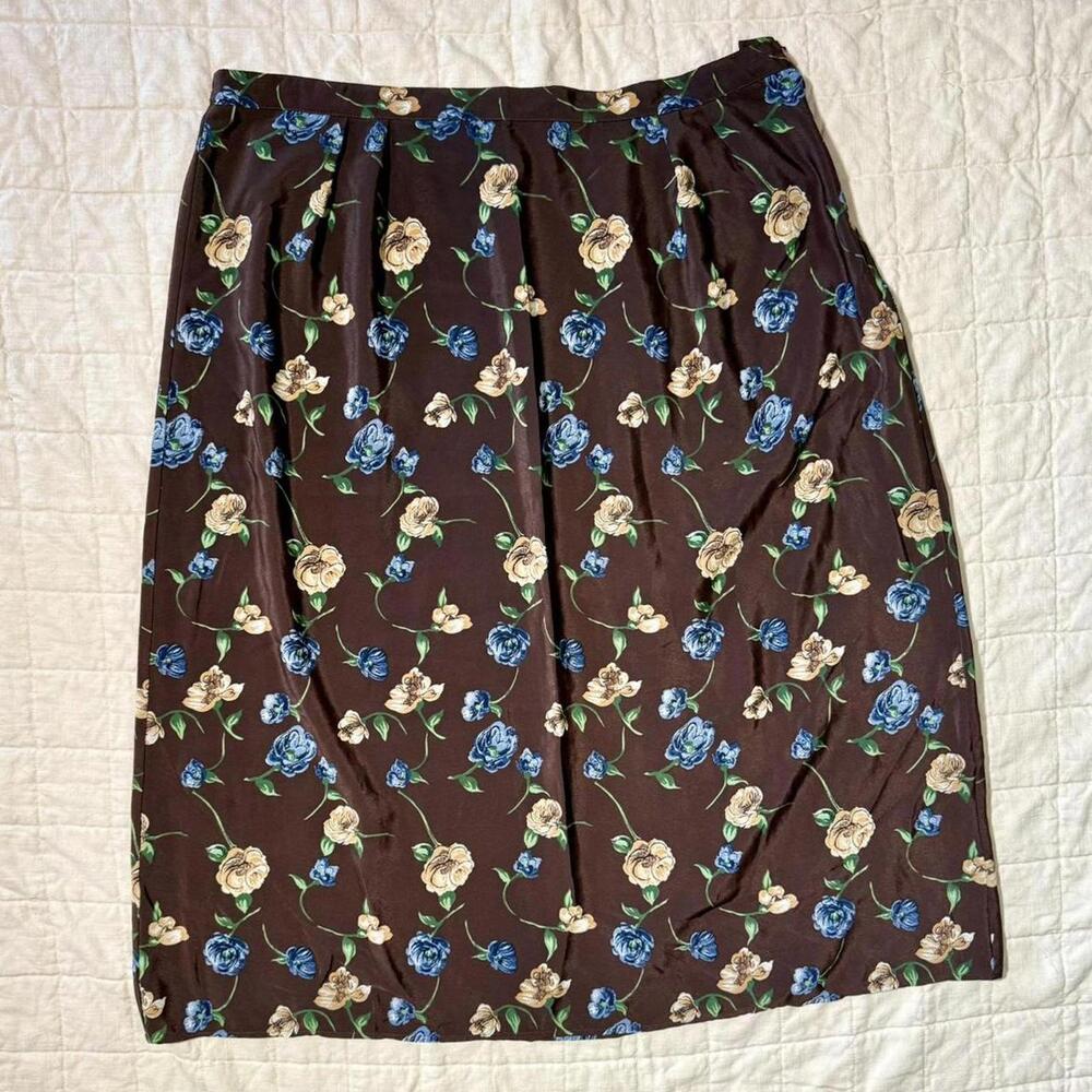 Vintage‎ Notations Woman Floral Midi Skirt – Size 24W (3X)